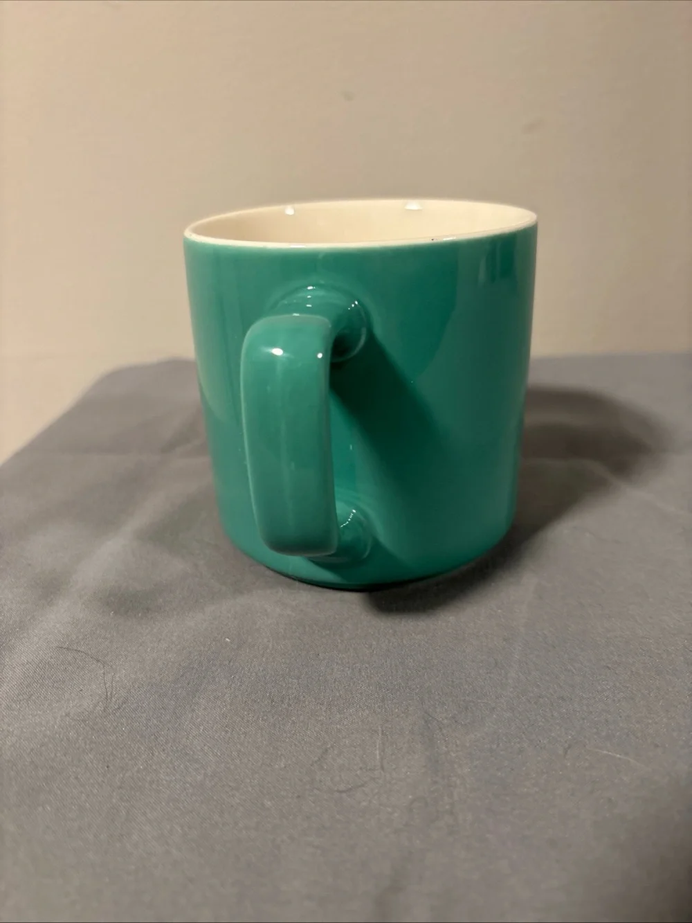 Starbucks Teal Ceramic Mug with Green Siren Logo